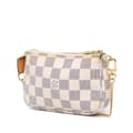 Miniatyrbilde 2 av 9: Pre-owned Louis Vuitton Damier Azur Mini Pochette Accessoires White