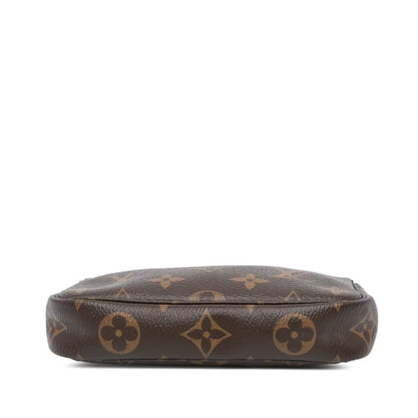 Pre-owned Louis Vuitton Monogram Mini Pochette Accessoires Brown