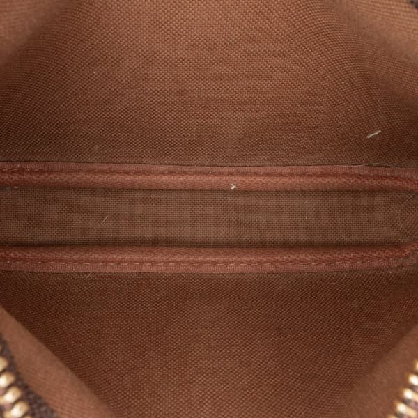 Pre-owned Louis Vuitton Monogram Mini Pochette Accessoires Brown