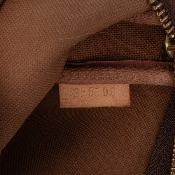 Pre-owned Louis Vuitton Monogram Mini Pochette Accessoires Brown