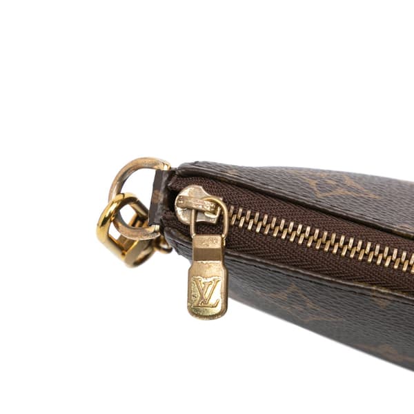 Pre-owned Louis Vuitton Monogram Mini Pochette Accessoires Brown