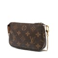 Miniatyrbilde 2 av 9: Pre-owned Louis Vuitton Monogram Mini Pochette Accessoires Brown