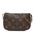 Miniatyrbilde 1 av 9: Pre-owned Louis Vuitton Monogram Mini Pochette Accessoires Brown