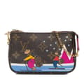 Pikkukuva 1 / 9: Pre-owned Louis Vuitton Monogram Bears on Skis Christmas Animation Mini Pochette Accessories Brown