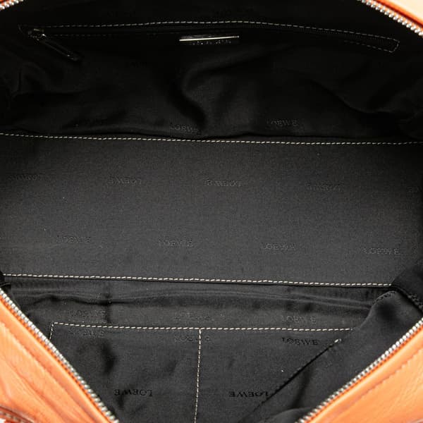 Pre-owned LOEWE Leather Amazona 28 Orange