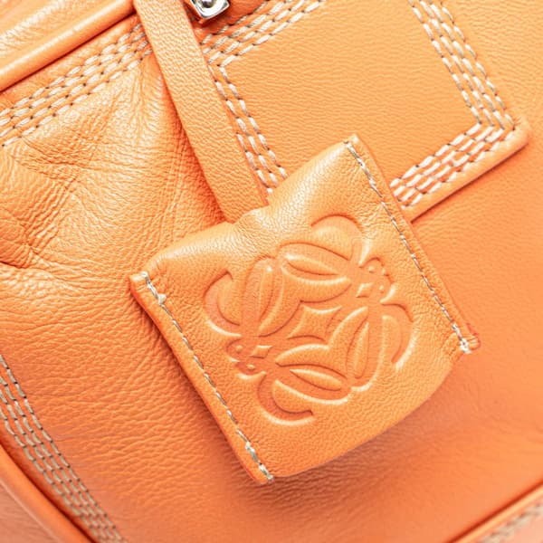 Pre-owned LOEWE Leather Amazona 28 Orange
