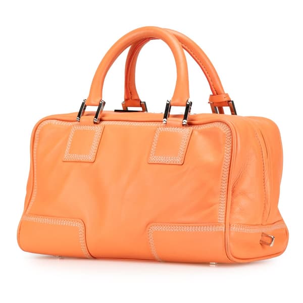 Pre-owned LOEWE Leather Amazona 28 Orange