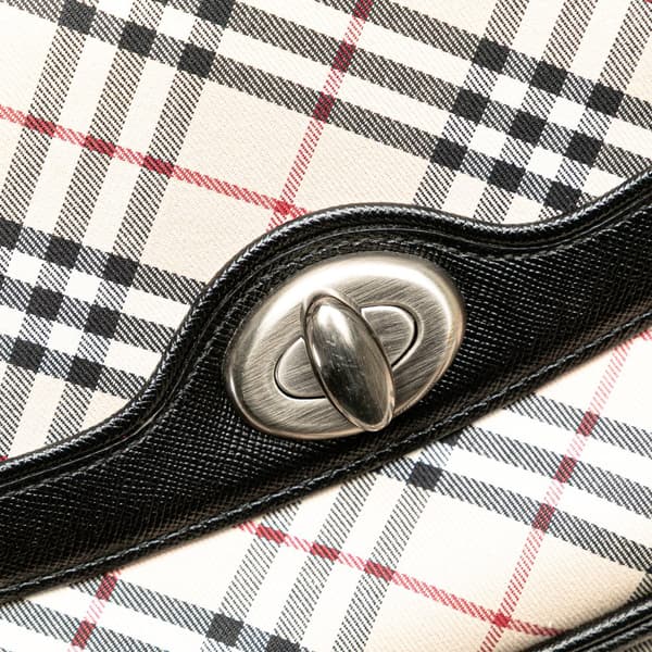 Pre-owned Burberry Nova Check Canvas Handbag Brown