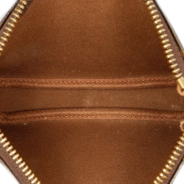 Pre-owned Louis Vuitton Monogram Mini Pochette Accessoires Brown