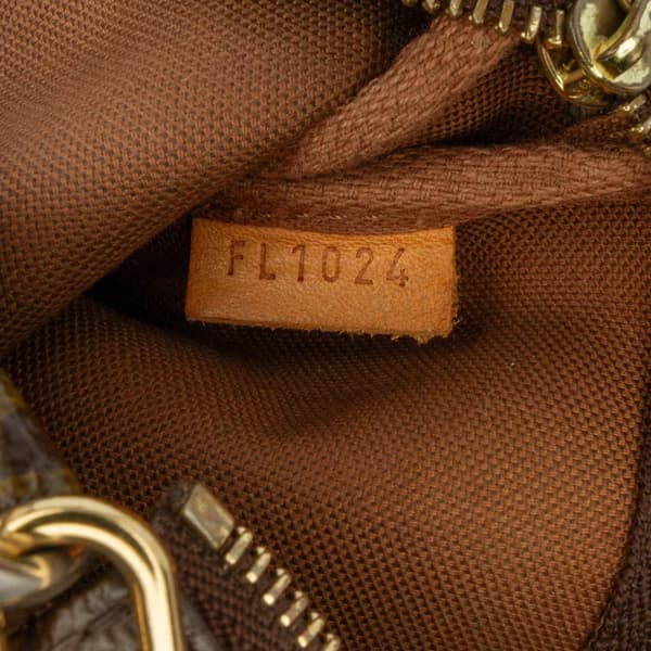 Pre-owned Louis Vuitton Monogram Mini Pochette Accessoires Brown