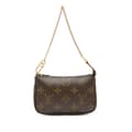 Miniatyrbillede 1 af 10: Pre-owned Louis Vuitton Monogram Mini Pochette Accessoires Brown