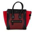Pikkukuva 1 / 8: Pre-owned Celine Micro Tricolor Calfskin Luggage Tote Red