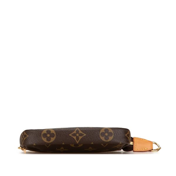 Pre-owned Louis Vuitton Monogram Mini Pochette Accessoires Brown