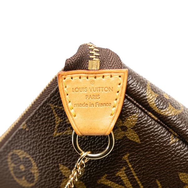 Pre-owned Louis Vuitton Monogram Mini Pochette Accessoires Brown