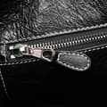 Miniatyrbillede 7 af 10: Pre-owned Balenciaga Small Lambskin Barbes East West Striped Shopper Tote Pink