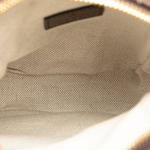 Pre-owned Gucci Micro Jumbo GG Canvas Web Top Handle Bag Brown