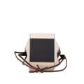 Miniatyrbillede 3 af 10: Pre-owned LOEWE Mini Leather and Canvas Hammock Bag White