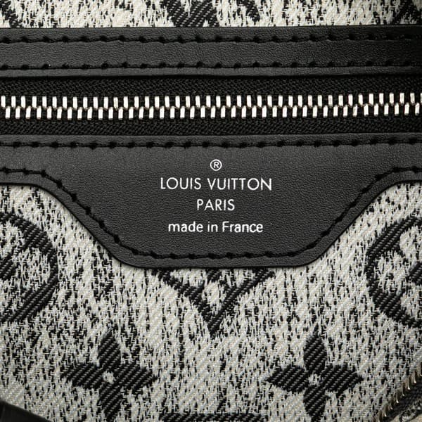Pre-owned Louis Vuitton Monogram Jacquard Denim Speedy Bandouliere 25 Gray