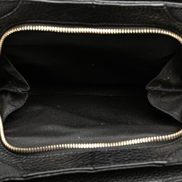 Pre-owned Bvlgari Logomania Canvas Handbag Black