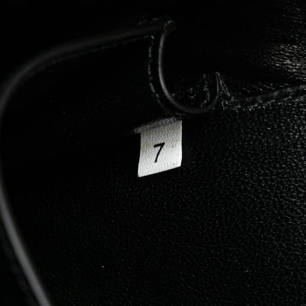 Pre-owned Prada Vitello Stitched Sound Lock Satchel Black