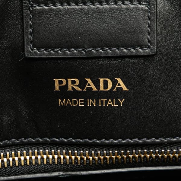 Pre-owned Prada City Calf Satchel Black