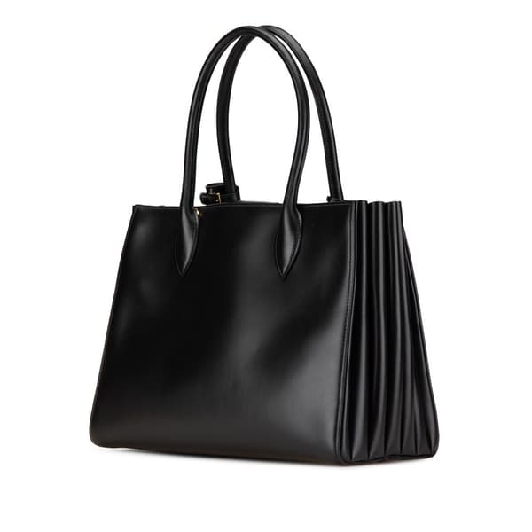 Pre-owned Prada City Calf Satchel Black