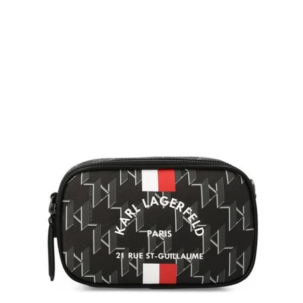 Tracolla - Karl Lagerfeld - 225W3008 - Svart - 20x12x8 cm - Dragkedja