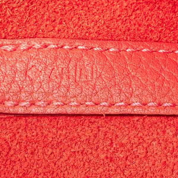 Pre-owned Hermès Clemence Picotin Lock 18 Red