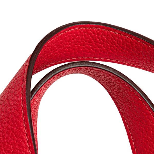 Pre-owned Hermès Clemence Picotin Lock 18 Red