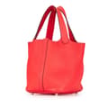 Miniatyrbillede 2 af 10: Pre-owned Hermès Clemence Picotin Lock 18 Red