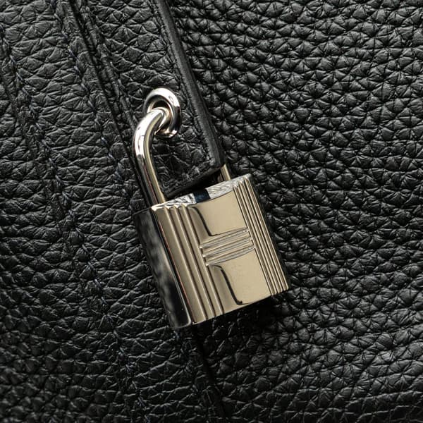 Pre-owned Hermès Clemence Picotin Lock 22 Black