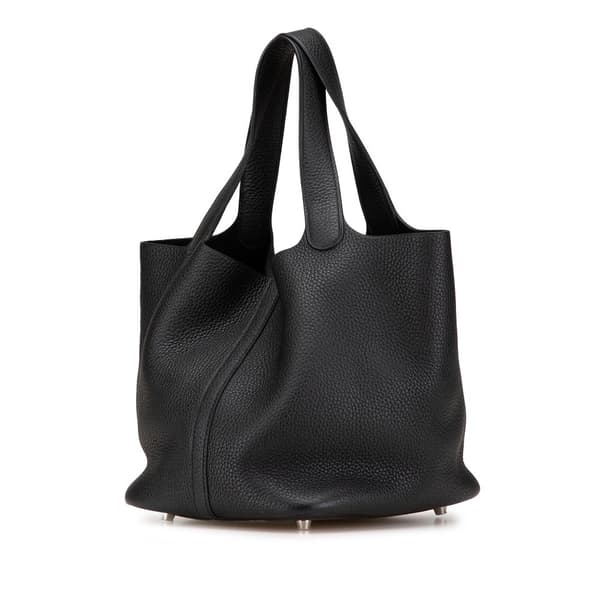 Pre-owned Hermès Clemence Picotin Lock 22 Black