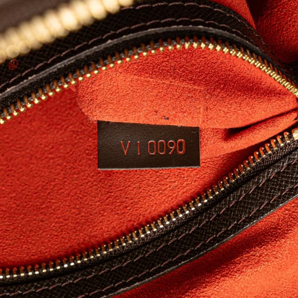 Pre-owned Louis Vuitton Damier Ebene Brera Brown
