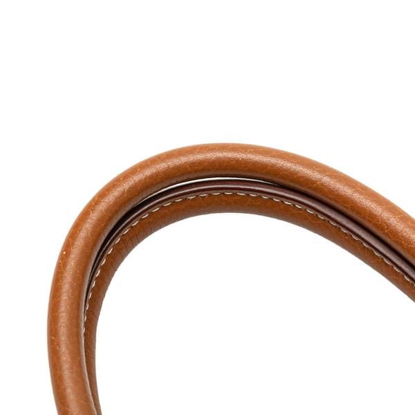Pre-owned Hermès Clemence Birkin Retourne 30 Brown