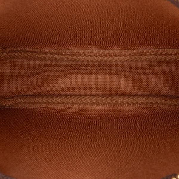 Pre-owned Louis Vuitton Monogram Mini Pochette Accessoires Brown