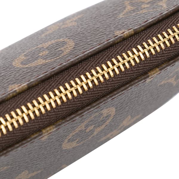 Pre-owned Louis Vuitton Monogram Mini Pochette Accessoires Brown