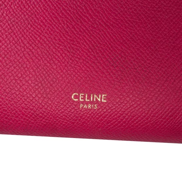Pre-owned Celine Nano Grained Calfskin Belt Bag Pink