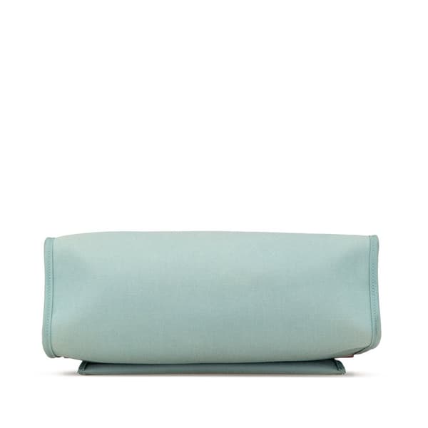 Pre-owned Hermès Toile Herbag Zip 31 Blue