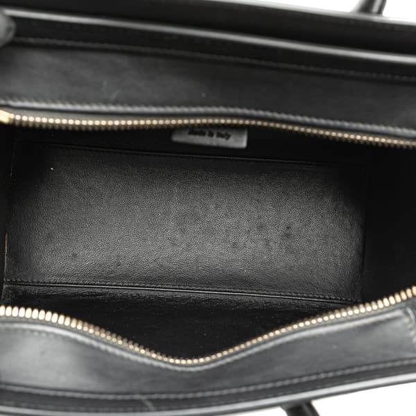 Pre-owned Celine Nano Tricolor Felt Luggage Tote Blue