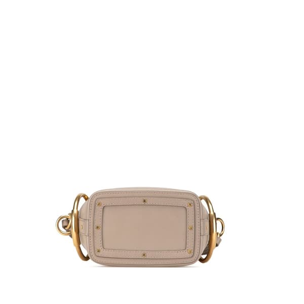 Pre-owned Chloé Mini Calfskin Roy Bucket Bag Brown
