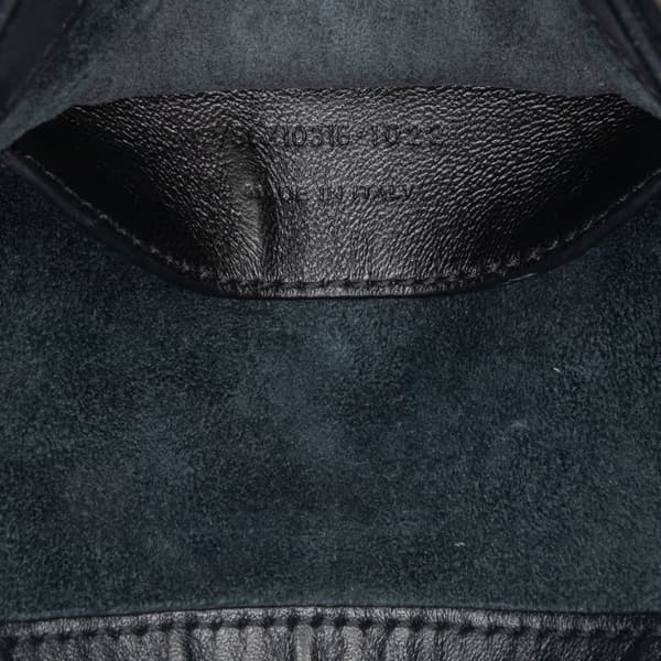 Pre-owned Saint Laurent Mini Calfskin Le 5 a 7 Bag Black