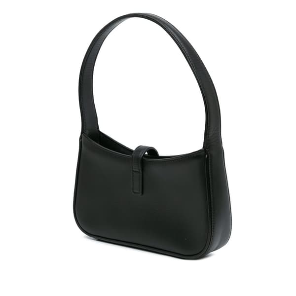 Pre-owned Saint Laurent Mini Calfskin Le 5 a 7 Bag Black