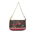 Miniatyrbillede 1 af 8: Pre-owned Louis Vuitton Monogram Giraffe Christmas Mini Pochette Accessoires Brown