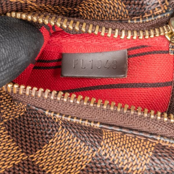 Pre-owned Louis Vuitton Damier Ebene Trunks and Bags Mini Pochette Accessoires Brown