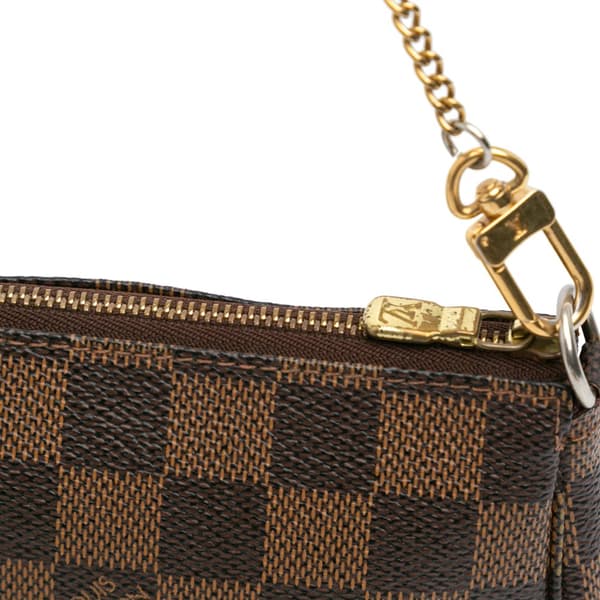 Pre-owned Louis Vuitton Damier Ebene Trunks and Bags Mini Pochette Accessoires Brown