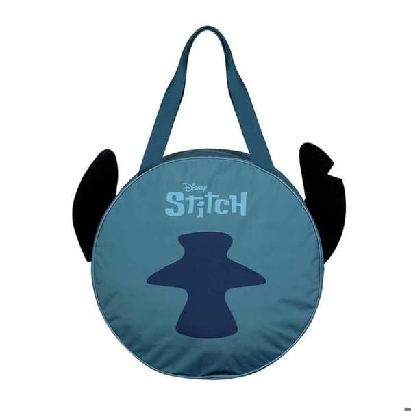 Jumbo Strandväska - Lilo och Stitch Ansikte - Blå - KARACTERMANIA - Syntetisk - Segelduk