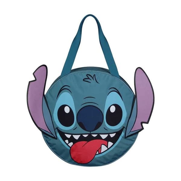 Jumbo Strandväska - Lilo och Stitch Ansikte - Blå - KARACTERMANIA - Syntetisk - Segelduk