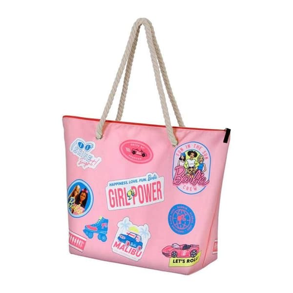 Strandväska - KARACTER MANIA - Barbie Malibu - Rosa - Syntet - Blandat