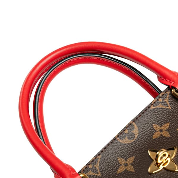 Pre-owned Louis Vuitton Monogram Flower Tote Brown
