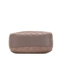 Miniatyrbillede 3 af 10: Pre-owned Chanel Quilted Glazed Calfskin Gold Bar Tote Brown